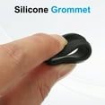 thumbnail image 4 of 18pcs Wire Grommet, 11.5mm Mounting Dia Plastic Grommets Cable Snap Bushing Cable Mounting Hose Bushing Grommet Protector Fasteners Locking Silicone for Wire Cable Hose, Black, 4 of 6
