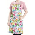 thumbnail image 5 of Pioneer Flower Floral Print Pattern Apron-Garden Aprons for Women with Pockets-Cotton Linen Waterproof Kitchen Cooking Gardening Aprons Adjustable for Kitchen,Cooking,BBQ and Salon 33x27 Inch, 5 of 7