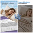 thumbnail image 2 of Purple Grey Striped Cooling Blanket, Lightweight Breathable Summer Throw Blanket with Double Sided Cold Effect, Minimalist Farmhouse Stripe Picnic Beach Blankets Bed Sheet for Hot Sleepers 40"x60", 2 of 8
