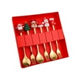 thumbnail image 3 of Juego de 6 cubiertos navideños Perfecl con estuche de regalo cuchara de café cuchara de postre navideña, 3 of 8