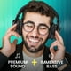 thumbnail image 3 of MOVSSOU E7 Active Noise Cancelling Headphones Bluetooth Headphones Wireless Headphones Over Ear with Mic Deep Bass, Comfortable Protein Earpads, 30 Hours Playtime for Travel/Work, Titanium Black, 3 of 5