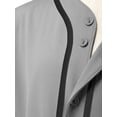thumbnail image 5 of Ma Croix Mens Sleeveless Button Down Baseball Jersey Hip Hop T Shirts, 5 of 7