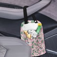 thumbnail image 3 of Yuyamidu Alpaca Car Garbage Bag Fit Most Car Truck SUV Cactus Automotive Trash Bag Container Holder Portable Car Storage Bags Hanging Car Accessories, Pink, 2 Piece, 3 of 7
