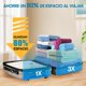 thumbnail image 3 of Bolsas de Almacenamiento al Vacío con Bomba Eléctrica, Bolsas de Compresión que Ahorran Espacio, Reutilizable Almacenamiento para Ropa, Edredones, 3 of 4
