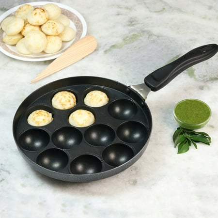 

Wonderchef Die Cast Non-Stick Aluminum Appa Kara Kadai with One Handle Gray