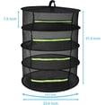 thumbnail image 2 of Herb Drying Rack Hanging Drying Rack Mesh For Plants Herb Dryer Collapsible Dry Net With Zipper For Seeds, Bud, Nuts, Hydroponic Plants (4 Layer), 2 of 5