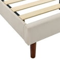 thumbnail image 5 of Gewnee Queen Size Platform Bed Frame with Upholstered Headboard and Wood Slats Support.No Box Spring Required（Beige）, 5 of 9