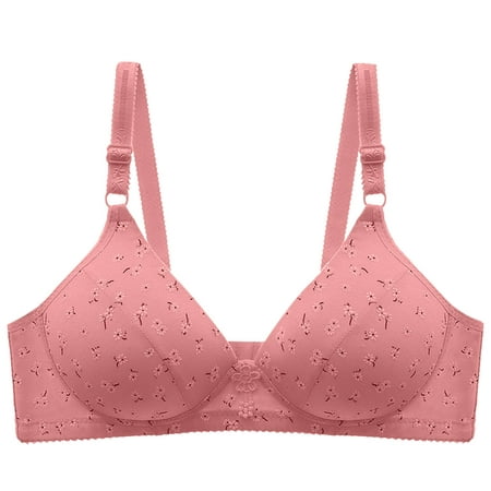 

Mrat Everyday Bras Comfort Wirefree T-Shirt Bra Women s Floral Comfortable Breathable Anti-exhaust Print Non-Wired Bra Women Seamless Bra Lightly