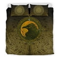 thumbnail image 1 of Viking Bedding Set, Ethnic Odin Raven Gold RLT12, 1 of 6
