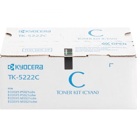 UPC: 0632983037560 | Kyocera TK-5222C Original Standard Yield Laser Toner Cartridge – Cyan – 1 Each – 1200 Pages