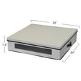 thumbnail image 2 of Household Essentials Wreath Storage Container, 24 Inch Wreath Storage Box with Handles, Sturdy Sides, Keeps Wreaths Free of Dust and Pests in Storage, Natural, 2 of 7
