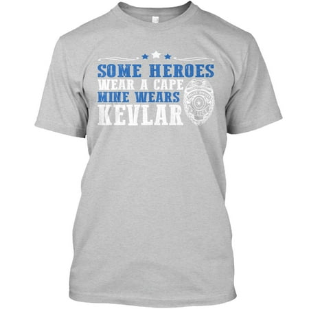My Hero Wears Kevlar Hanes Tagless Tee T Shirt
