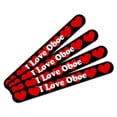 thumbnail image 1 of I Love Oboe Double-Sided Nail File Emery Board Set 4 Pack, 1 of 1