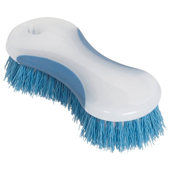 Do it Best Tools Curved Scrub Brush Polypropylene Bristle - Medium Stiff - 6-3/16 In Blue