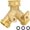 as the picture shows, variant on Solid Brass Garden Hose Y Splitter 2 Way Connector Outdoor Faucet Adapter with Shut Off