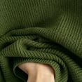 thumbnail image 5 of Qulqfy Women's Sweaters Green Knit Long Sleeve Pullover Lapel Collar Casual Work Shirts Light Sweaters for Women Fall Free, 5 of 5