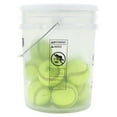 Athletic Works Set of 12 Softballs in Bucket, 12 inch, Yellow