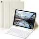 thumbnail image 1 of Funda con Teclado para Pad 10.2'' 7a 8a 9a /Air 3rd Gen/Pro 10.5", Inalámbrico Bluetooth Recargable, Keyboard Desmontable Magnético blanco, 1 of 7