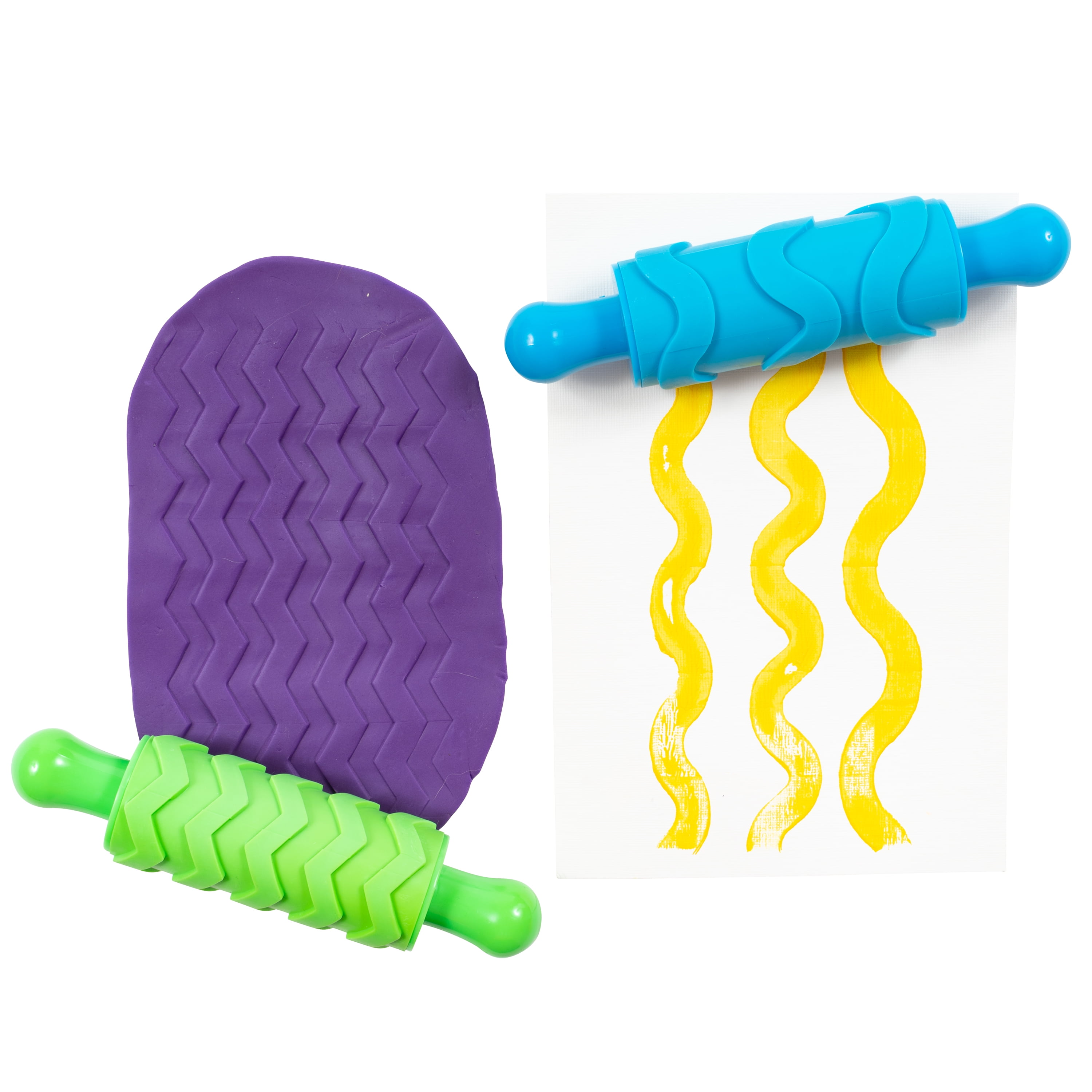 Texture roller sets for clay