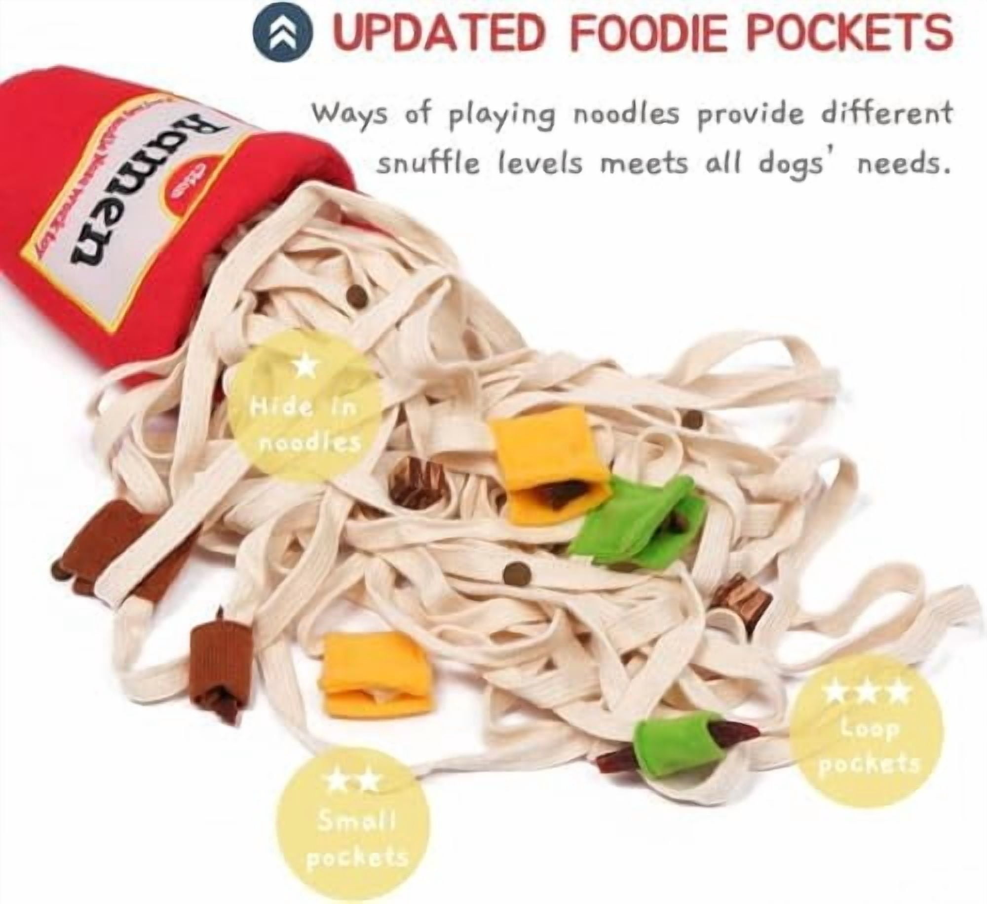 Dog Puzzle Toy, Interactive & Enriching Snuffle Game for Small & Medium Dogs, Hide and Seek Crinkle Toy, Treat Dispensing & Nose Work Fun