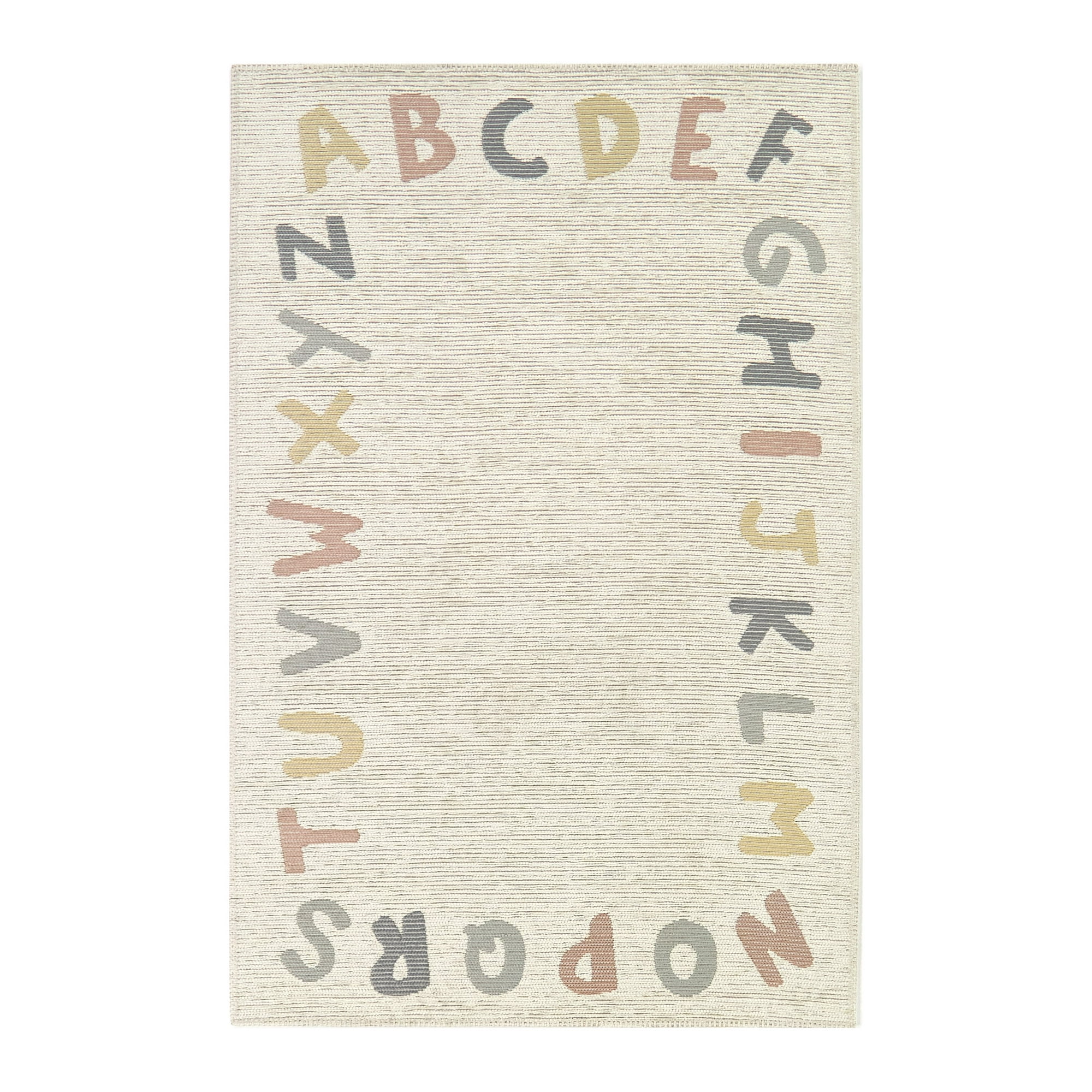 Mainstays Alphabet Indoor Area Rug, 3 ft x 4 ft 8 in