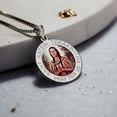 thumbnail image 4 of Picturesongold.Com Saint Kateri Tekakwitha Religious Medal Color - 3/4 inch Size of a Nickel in Solid 14K Yellow Gold, 4 of 5