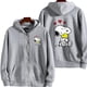 thumbnail image 5 of Snoopy-Sudadera con capucha y cremallera para hombre y mujer, chaqueta informal de dibujos animados de Anime, color rosa, abrigos de gran tamaño para parejas, primavera y otoño, novedad de 2024, 5 of 5