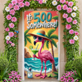 thumbnail image 5 of Colorful Flamingo Tropical Banner Beach Relaxation Summer Vibes Decorative Design for Party Decoration Summer Event Outdoor Celebration, 5 of 7