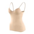 thumbnail image 7 of Otntypg Camisole Tops for Women Built in Bra Tank Tops for Women 2025 Bras No Underwire Yoga Tops Workout Sports Padded Cami Khaki XXL, 7 of 7