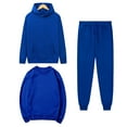 thumbnail image 2 of MeetoTime Women's 3 Piece Outfit Tracksuit Pullover Top Hooded Sweatshirt and Sweatpants Lounge Set, 2 of 5