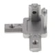 thumbnail image 2 of Serie 2020 UE, para de extrusión de aluminio con ranura en T, conector de esquina interior, forma L de tres vías de Cola Conector de esquina interior de 3 vías, 2 of 8