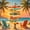 Orange Sand, variant on Castle Fairy Cartoon Tropical Flamingo Twin Sheets 3pcs,Hibiscus Starfish Beach Frame Bedding,Pink Sky,1 Fitted Sheet,1 Flat Sheet and 1 Pillowcase