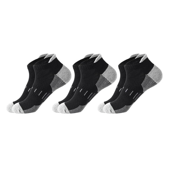 DailyChi Under $5 Crew Socks for Women and Men 3 Pairs Cotton Athletic Socks Cushioned Sole Casual Socks Moisture Wicking Non Slip Socks Lightweight Casual Socks Everyday Comfort, One Size