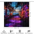 thumbnail image 2 of Hawaiian Style Shower Curtain Sets with Rugs 4 Piece Rustic, 2 of 8