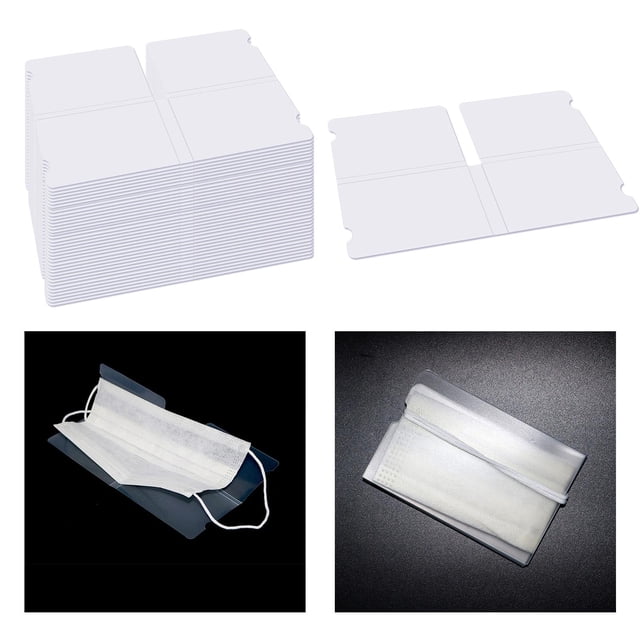 50 clips de almacenamiento de máscaras, bolsa de almacenamiento portátil plegable, caja de almacenamiento de máscaras, clip de almacenamiento de Macarena clip de almacenamiento de protector facial