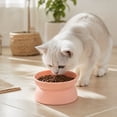 thumbnail image 6 of Elevated Tilted Cat Dog Bowl Raised Pet Feeding Bowl Neck Relief Anti Slip Base for Cats Small Dogs Whisker Friendly Indoor Food Water Dish, 6 of 7