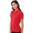 thumbnail image 5 of Zfeel High Performance Women's Pure Polo, Dry Fit Poly Red Polo Shirt Size- 2XL, 5 of 6