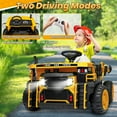 thumbnail image 5 of Joyracer 24V Ride on Dump Truck Toy Two Seat 400W Motor Remote Control Bluetooth Music Electric Dump & Shovel Kids Gift,Yellow, 5 of 8