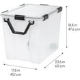 thumbnail image 2 of HXYHJ 63 Qt Storage Bins with Lids - 2 Pack BPA-Free Plastic Totes with Tight Seal & Latches, Stackable & Nestable-103 Qt. - 2 Pack, 2 of 13