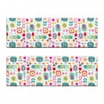 thumbnail image 2 of Cartoon Bench Cushion Set of 2, Happiness Theme with Funny Flowers Leaves Botany Blossoms Spring Joyful Caricature, Standard Size Foam Pad and Decorative Cover, Multicolor, by Ambesonne, 2 of 4