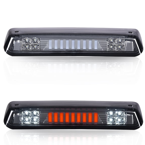 PIT66 LED 3rd Brake Light, Fit for 2004-2008 Ford F150/Lobo I Type High Mount Stop Light, Rear Tail Cargo Lamps Smoky Lens Chrome Housing