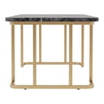 thumbnail image 4 of Furniture of America Musel Faux Marble Top Coffee Table, Black, 4 of 6