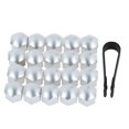 thumbnail image 3 of 20pcs Universal 21mm Wheel Nut Covers Lug Nut Caps Screw Protector, 3 of 8