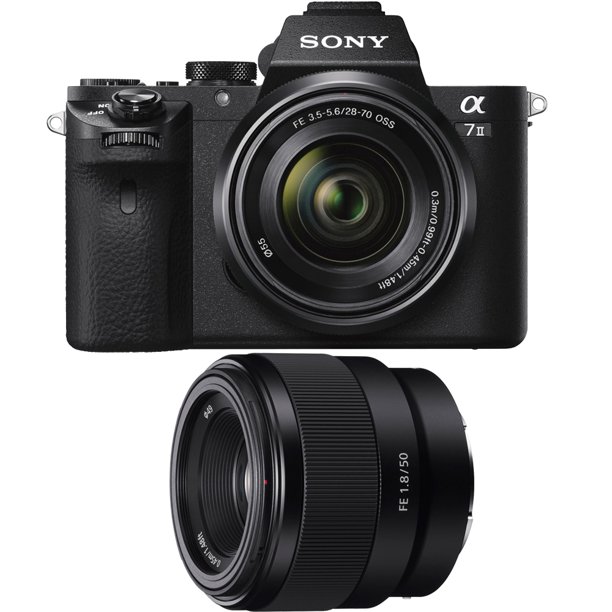 Sony Alpha a7II Mirrorless Interchangeable Lens Camera with 2870mm F3.55.6 OSS Lens Bundle