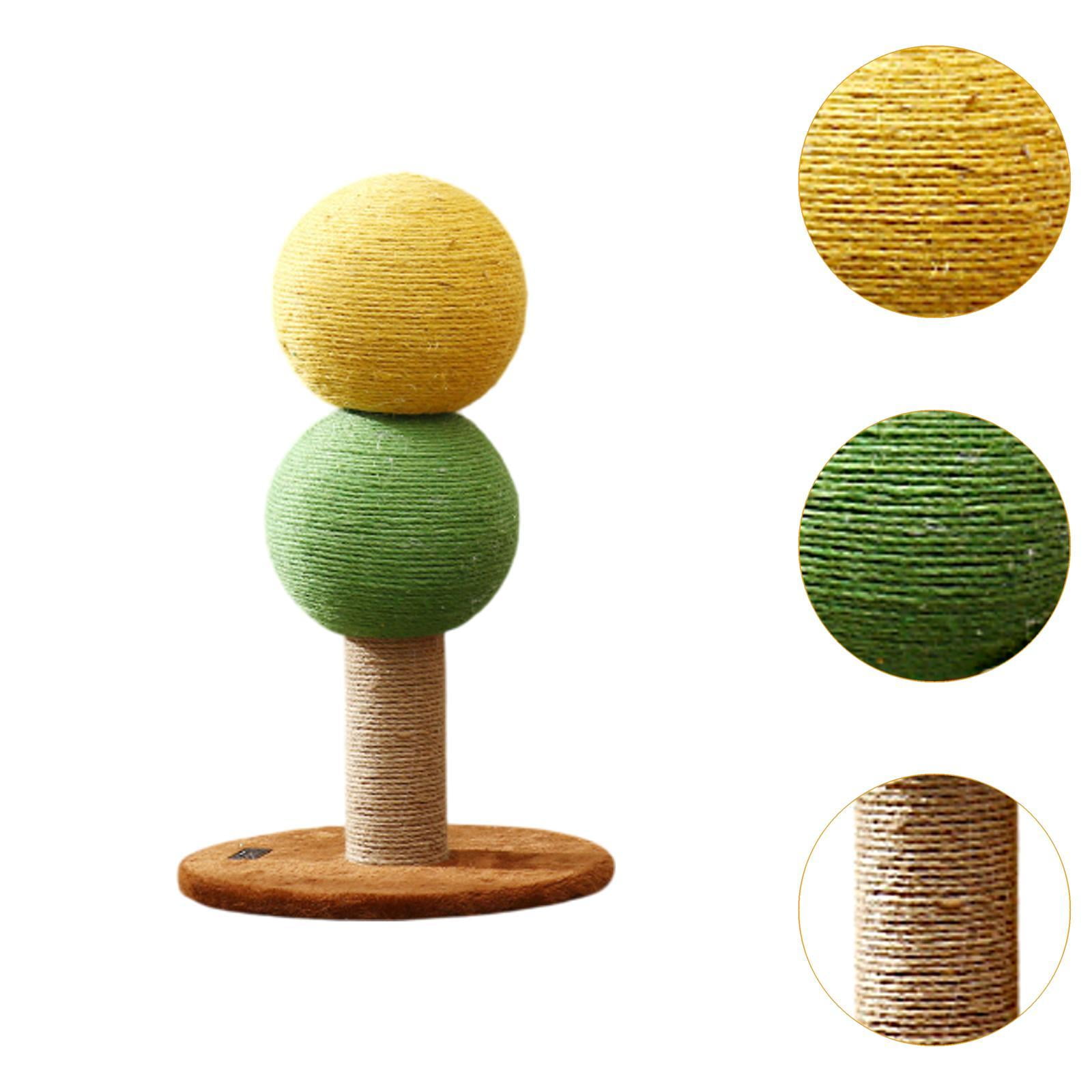 EHJRE Cat Scratching Posts Pet Toys Kitten Scratching Posts Furniture Protectors Kitten Scratching Posts Indoor Cat Sleeping Pet Supplies Double Ball