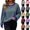 Wine, variant on YHAJDS Womens Trendy Tops Striped Print Crew Neck Raglan Long Sleeve Sweatshirt