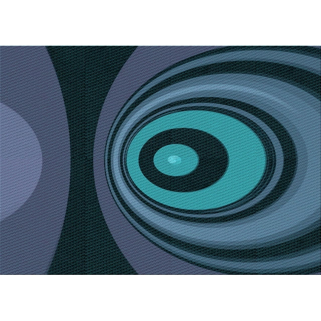 Ahgly Company Machine Washable Indoor Rectangle Transitional Blue Ivy Blue Area Rugs, 2' x 3'