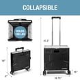 thumbnail image 2 of Caja plegable con ruedas CleverMade de 55 litros y 45 kg de capacidad, 2 of 7