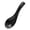 Z-Black, variant on Asian Soup Spoon with Hook,Soup Spoon with Long Handle Easy to Hold,Heavy-Duty Plastic Japanese Spoon for Ramen,Chinese and Vietnamese Wonton,Dumpling Miso,Rice,Soba,Noodle (Coffee White)