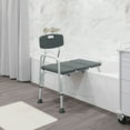thumbnail image 4 of Flash Furniture Hercules Series Bath and Shower Transfer Bench with Back and Side Arm, Gray, 4 of 20